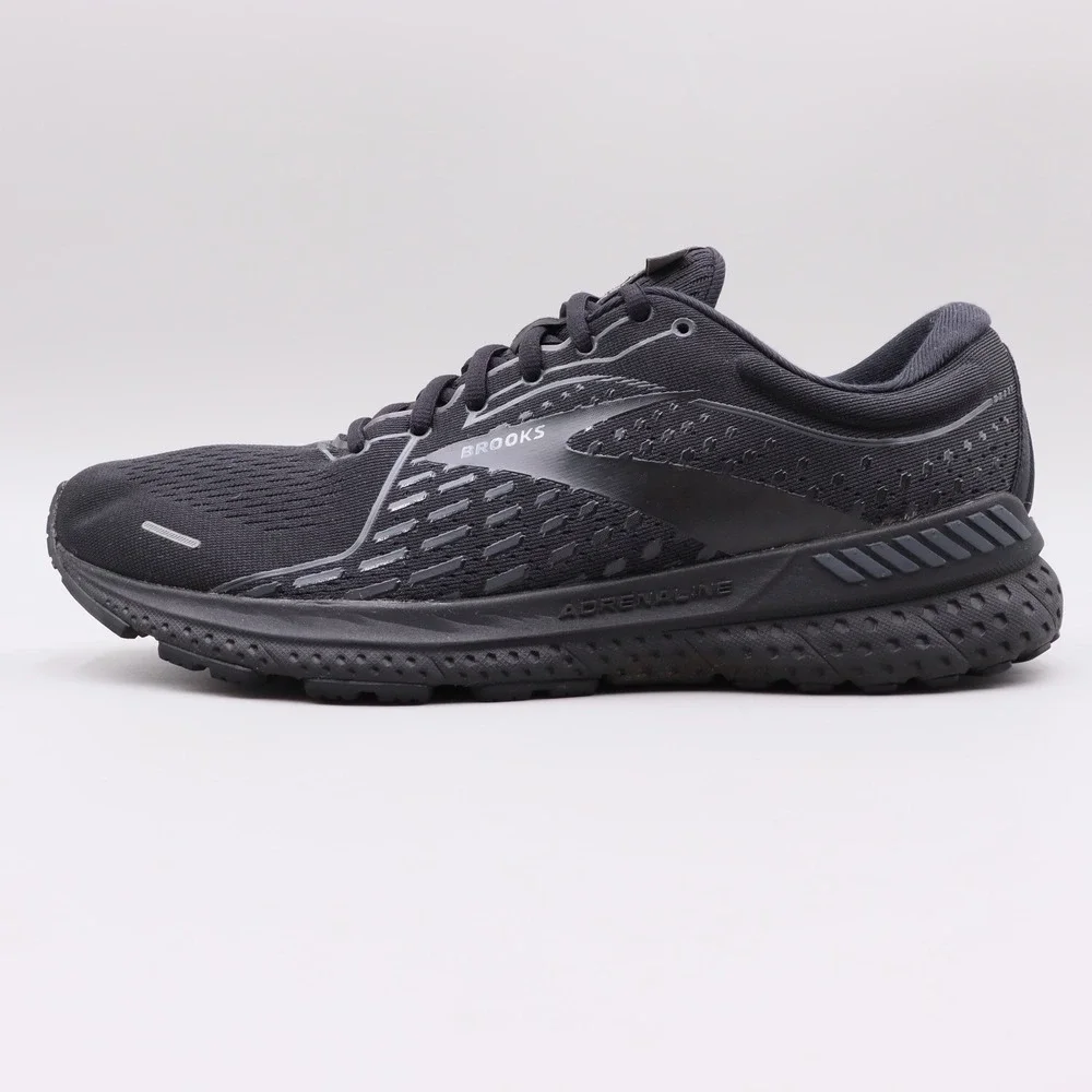 Brooks Adrenaline GTS 21 Mens Running Shoes Triple Black 1103491D020 Size 10 D
